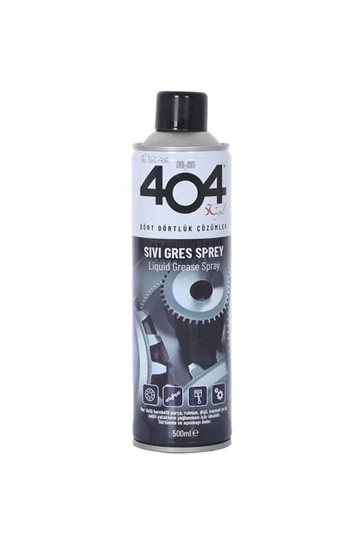 404 Kimya 404 Sıvı Gres Yağı Sprey 500 Ml Zincir Yağlayıcı Oto Bisiklet Motosikletye
