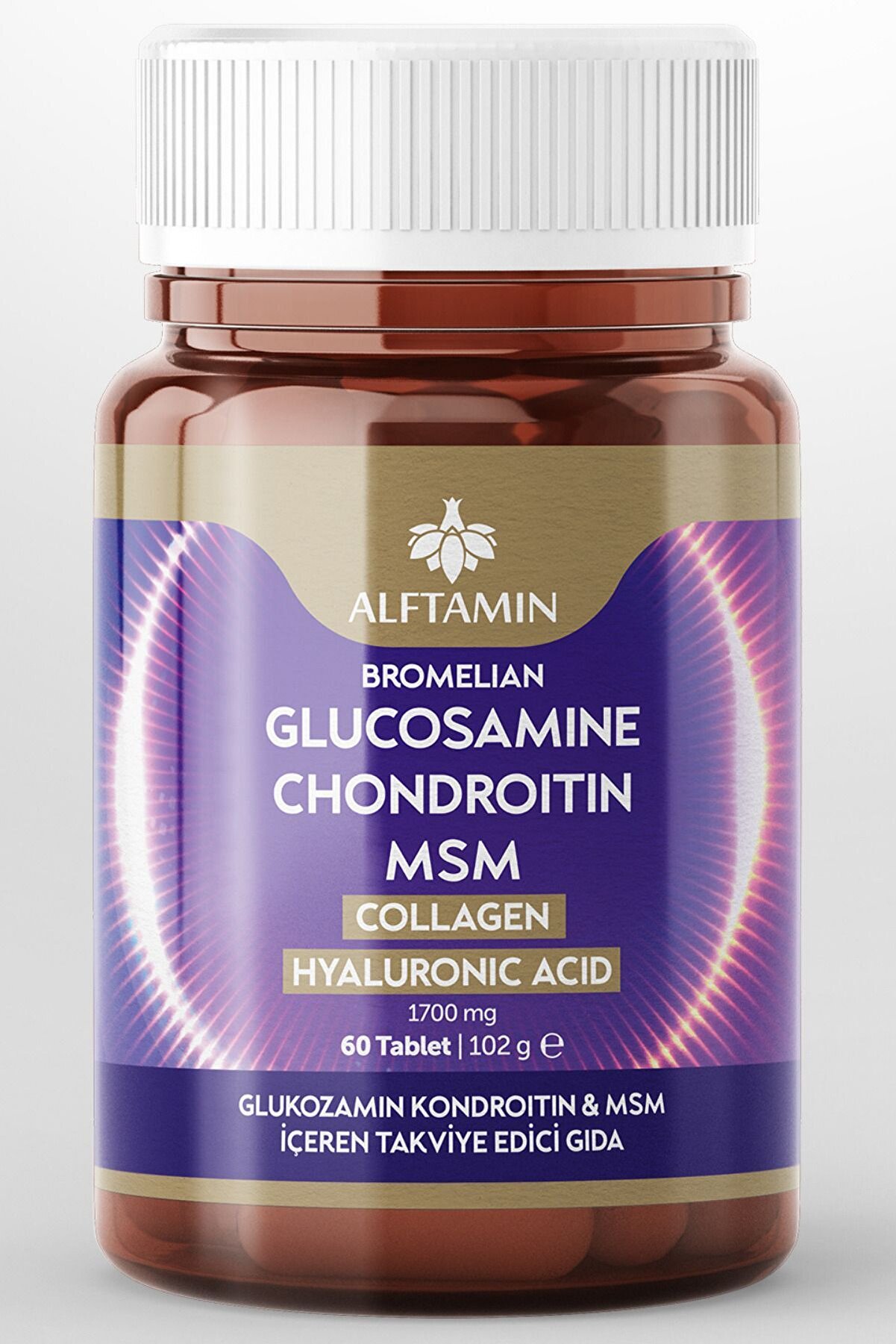 Glukozami̇n 60 Tablet Glucosamıne Chondroıtın Msm Kollajen Hyluroni̇k Asi̇t