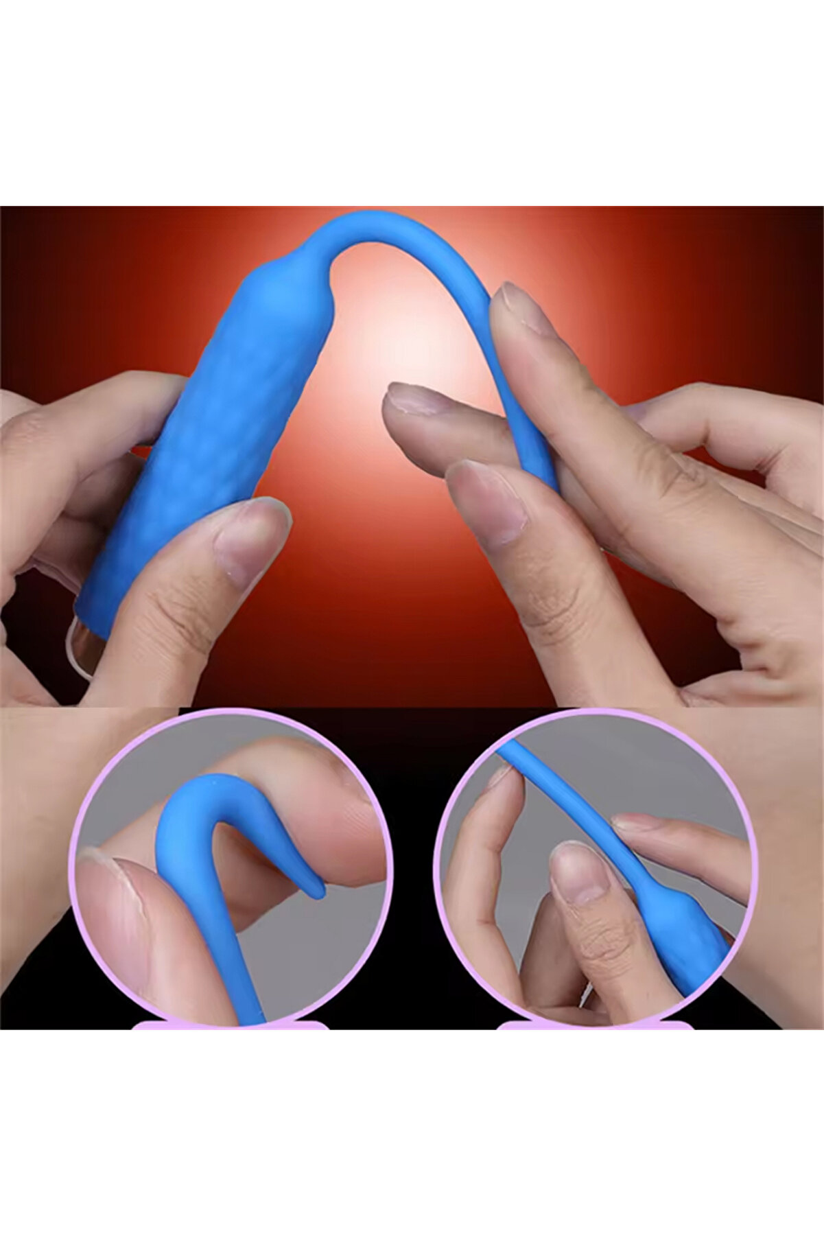 Erox Flexi̇ble Power Massager Urethral Vi̇brator