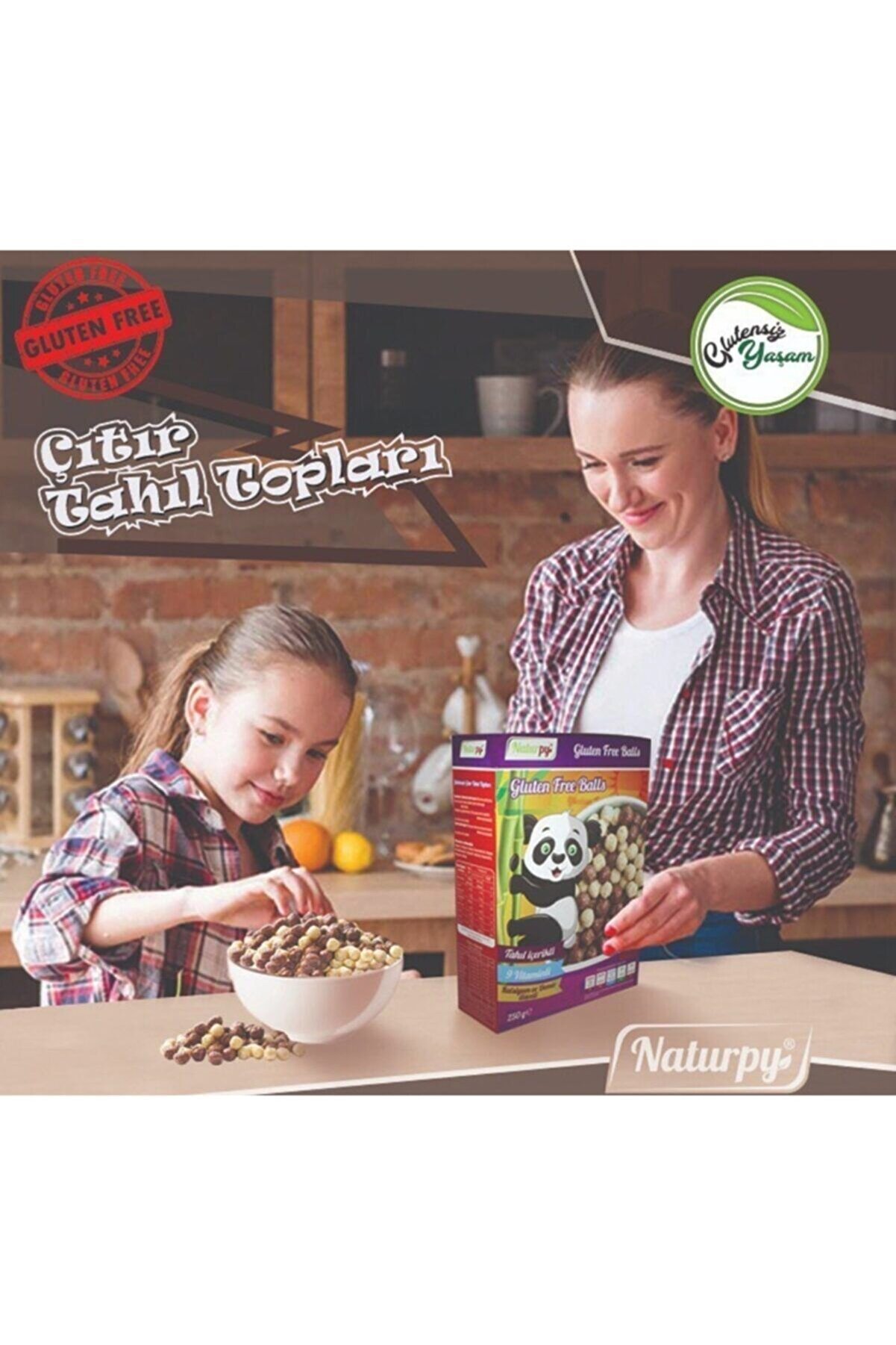 Glutensi̇z Çıtır Tahıl Topları 250 G