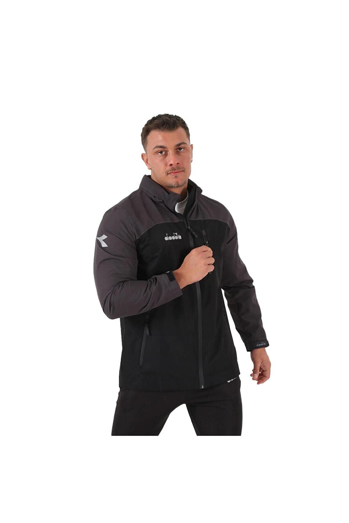 Di̇adora 1070029 Eli̇te Yağmurluk Si̇yah-Gri̇