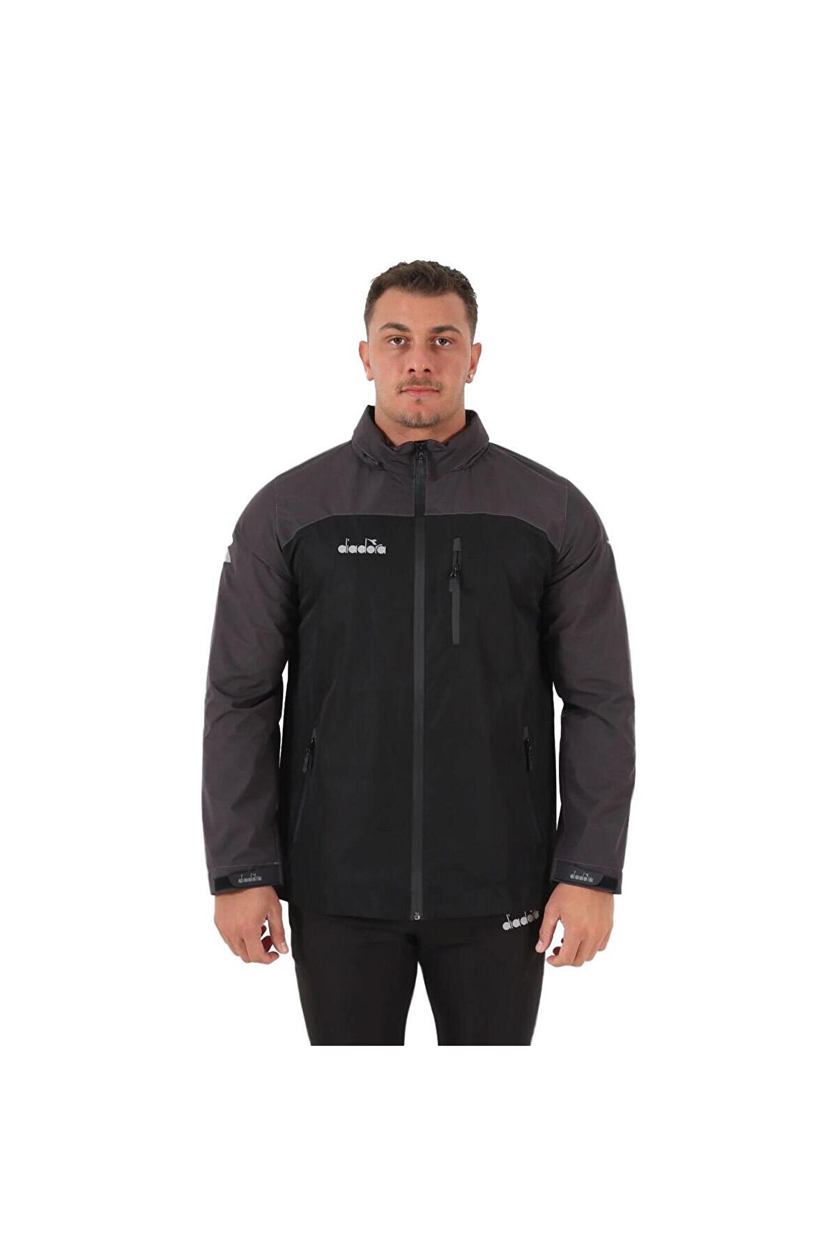 Di̇adora 1070029 Eli̇te Yağmurluk Si̇yah-Gri̇