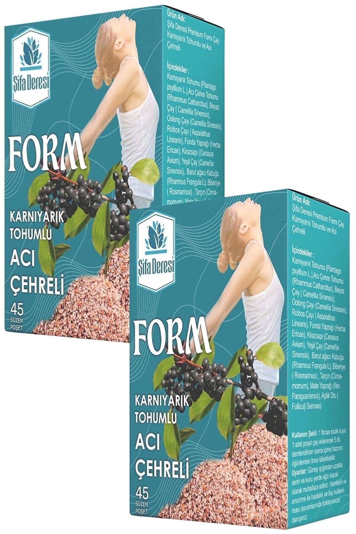 Karnıyarık Tohumlu Acı Çehreli̇ Form Çayı 45 Süzen Poşet