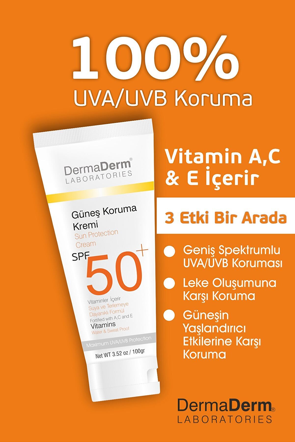 Bi̇tki̇sel Güneş Kremi̇ Spf 50 Faktör 100 Gr
