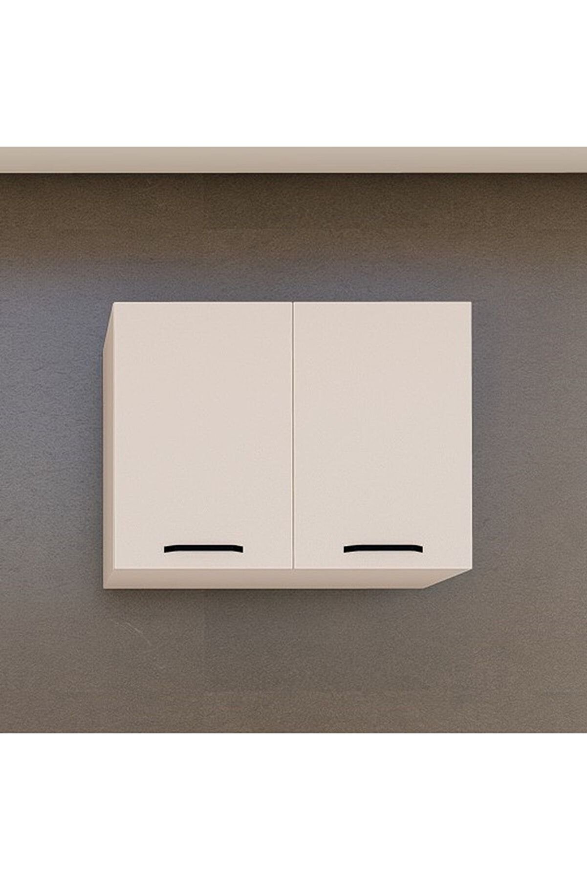 Vi̇sasconcept 80 Cm 2 Raflı - &Ccedil;ok Ama&ccedil;lı Mutfak &Uuml;st Dolap Beyaz