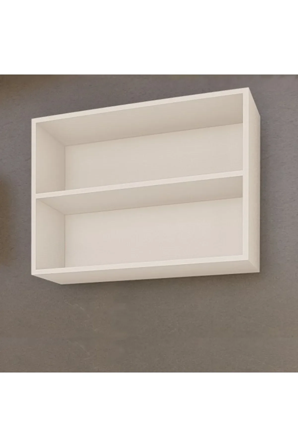 Vi̇sasconcept 80 Cm 2 Raflı - &Ccedil;ok Ama&ccedil;lı Mutfak &Uuml;st Dolap Beyaz