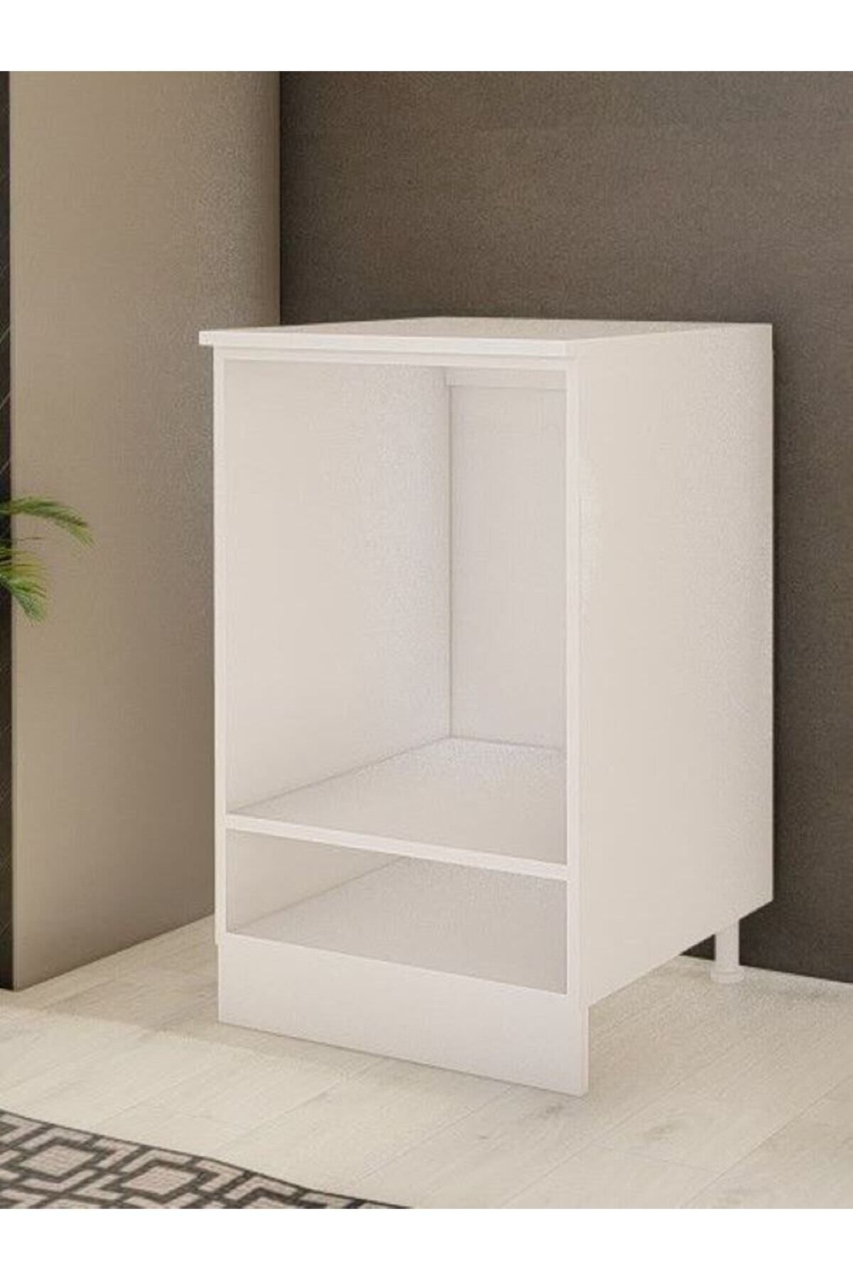 Vi̇sasconcept 60 Cm &Ccedil;ok Ama&ccedil;lı Mutfak Ankastre Dolabı Beyaz - &Uuml;st Panel Dahi̇l