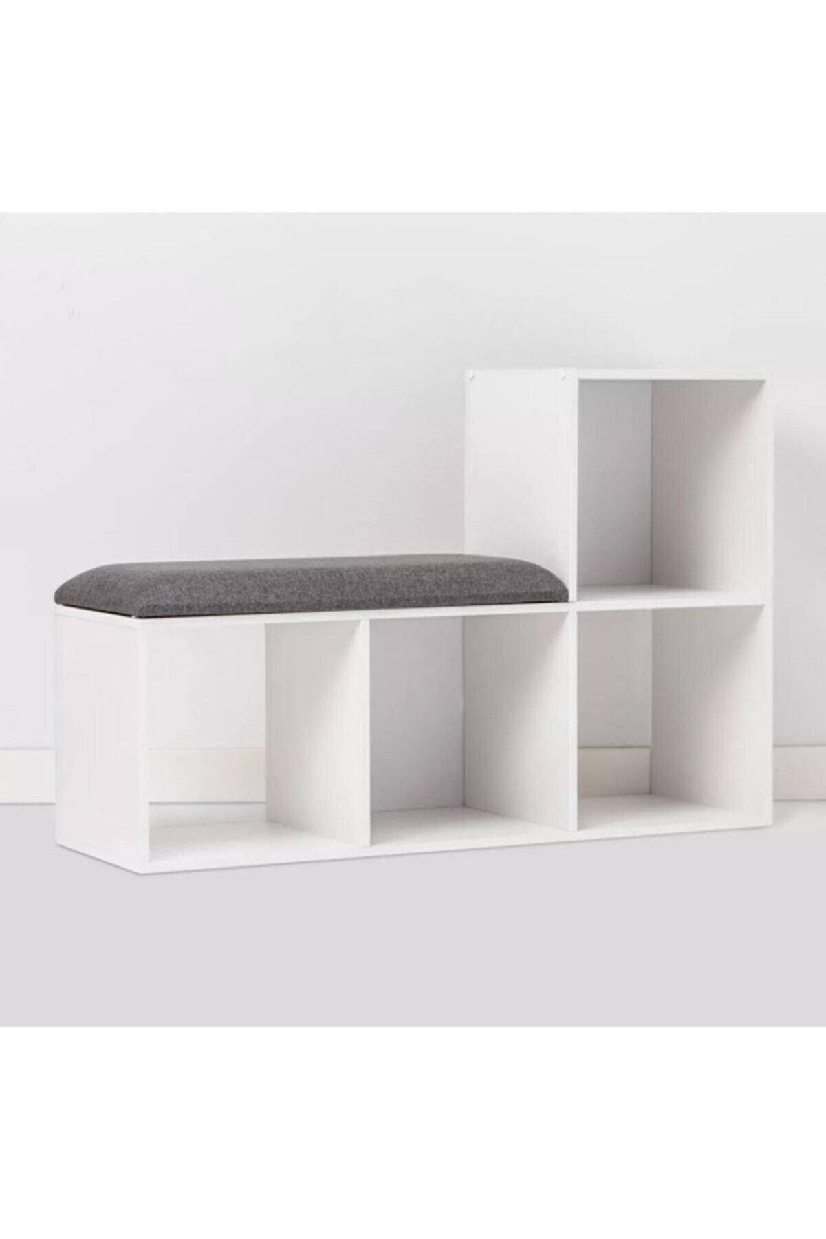 Vi̇sasconcept Pati̇ Oturaklı Bank Ayakkabılık 6 Raflı Beyaz
