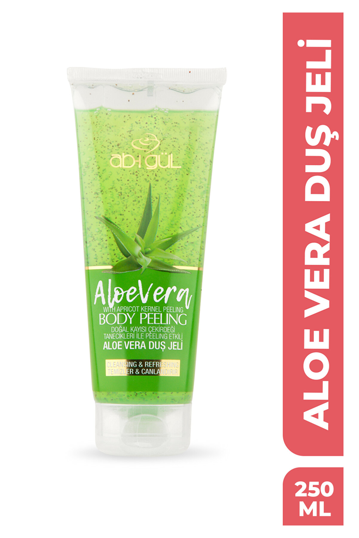 Ab-ı Gül Aleo Vera Body Peeling Doğal Kayısı Çekirdeği Tanecikleri 250 Ml