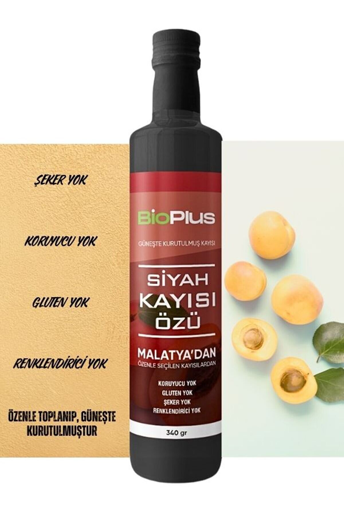 2 Adet Si̇yah Kayısı Özü 340 G