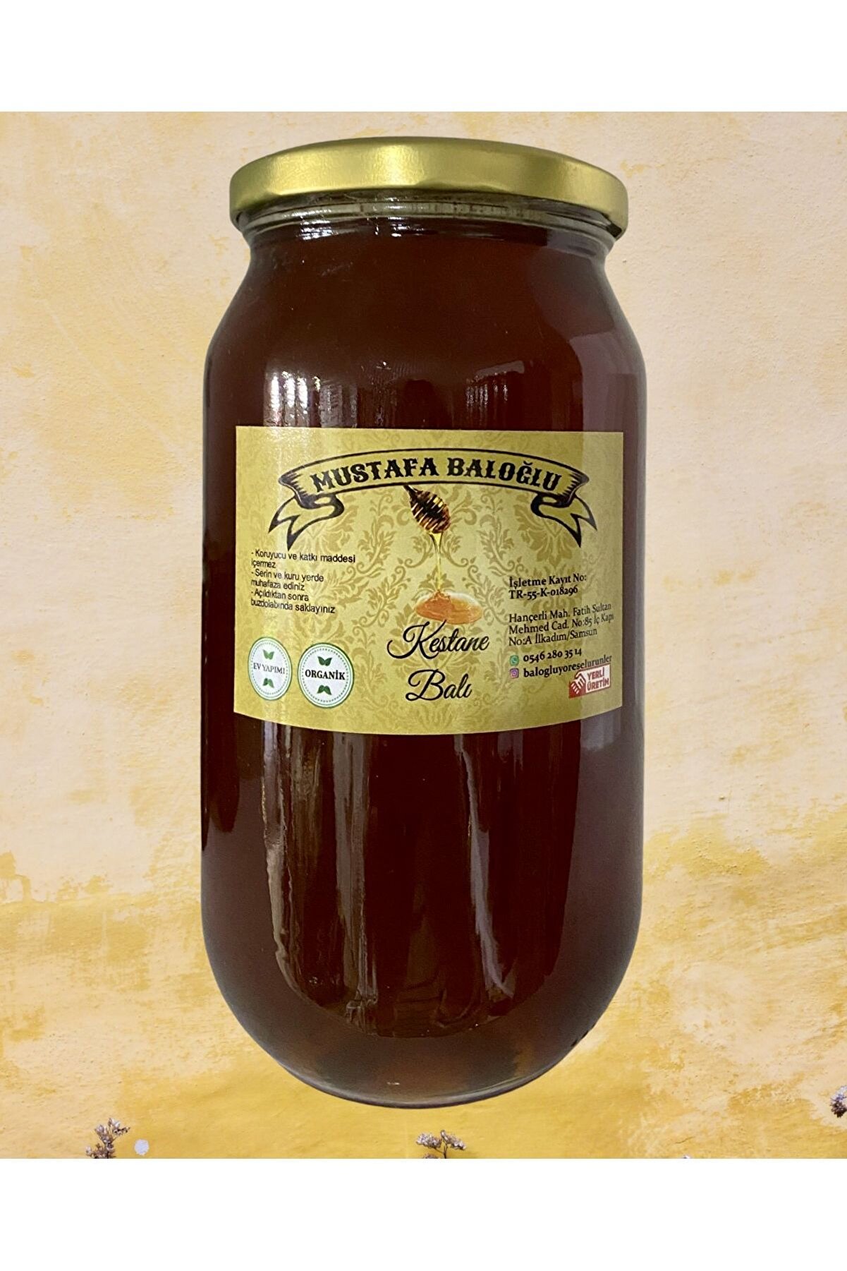 Mustafa Baloğlu Bal &Uuml;r&uuml;nleri̇ Karadeni̇z Haki̇ki̇ Kestane Balı (1300 Kg-1400Kg)