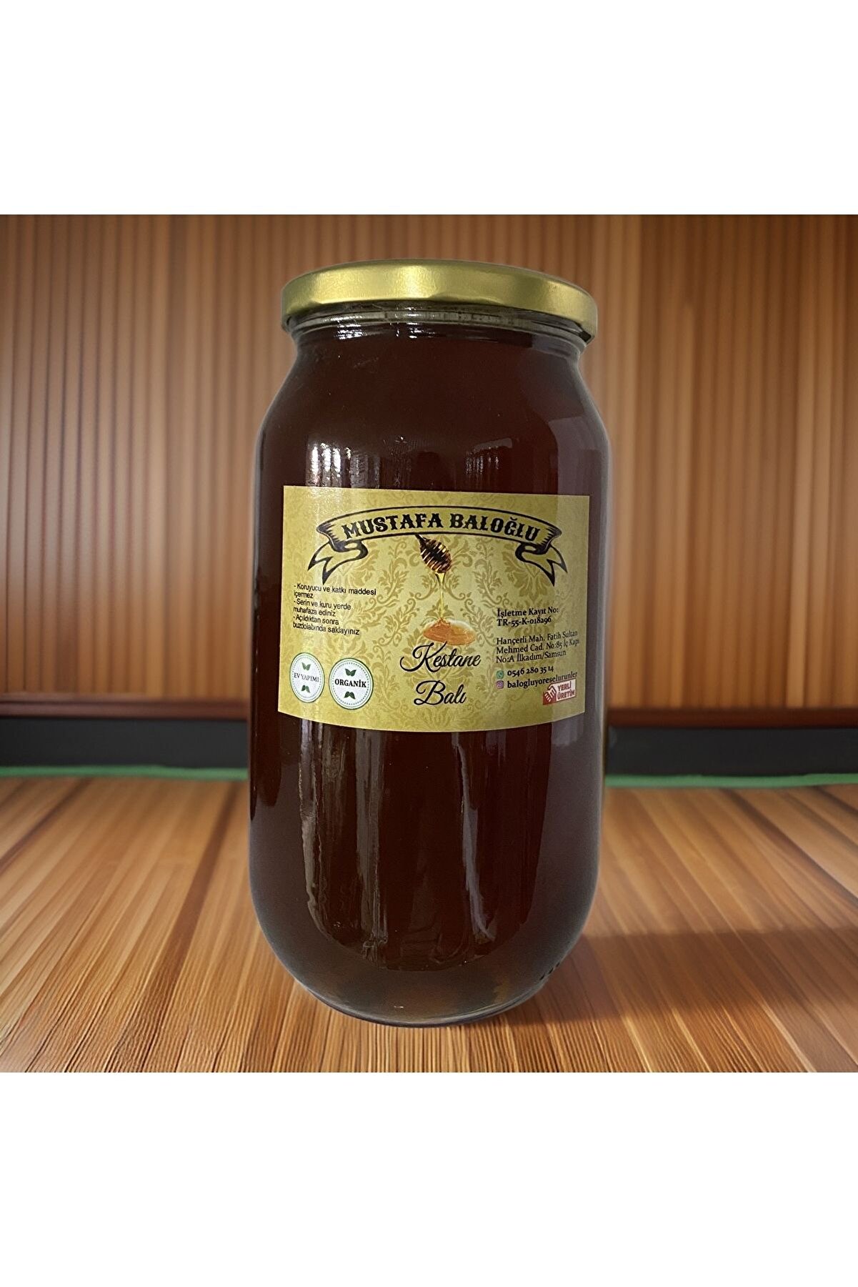 Mustafa Baloğlu Bal &Uuml;r&uuml;nleri̇ Karadeni̇z Haki̇ki̇ Kestane Balı (1300 Kg-1400Kg)