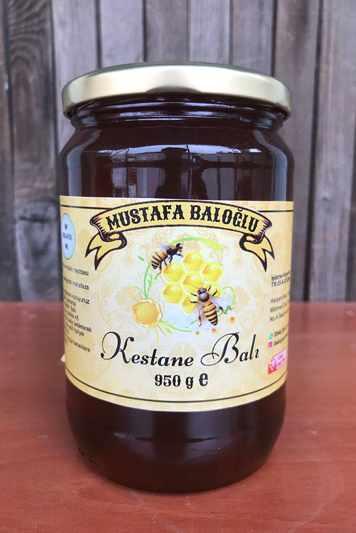 Mustafa Baloğlu Bal &Uuml;r&uuml;nleri̇ Karadeni̇z Kestane Balı (Organi̇k) 950 Gr