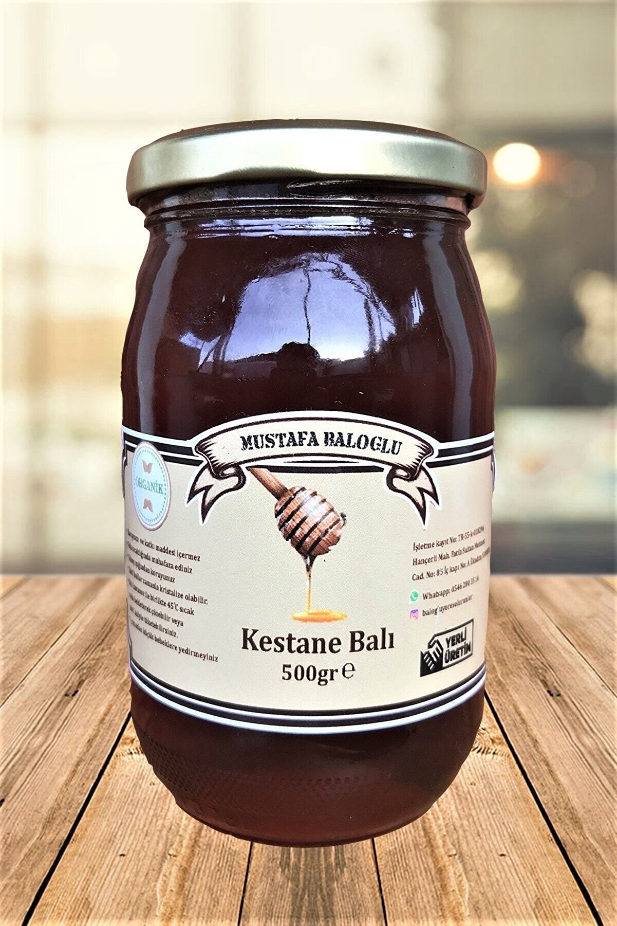 Mustafa Baloğlu Bal &Uuml;r&uuml;nleri̇ Karadeni̇z Kestane Balı (Organi̇k) 500 Gr