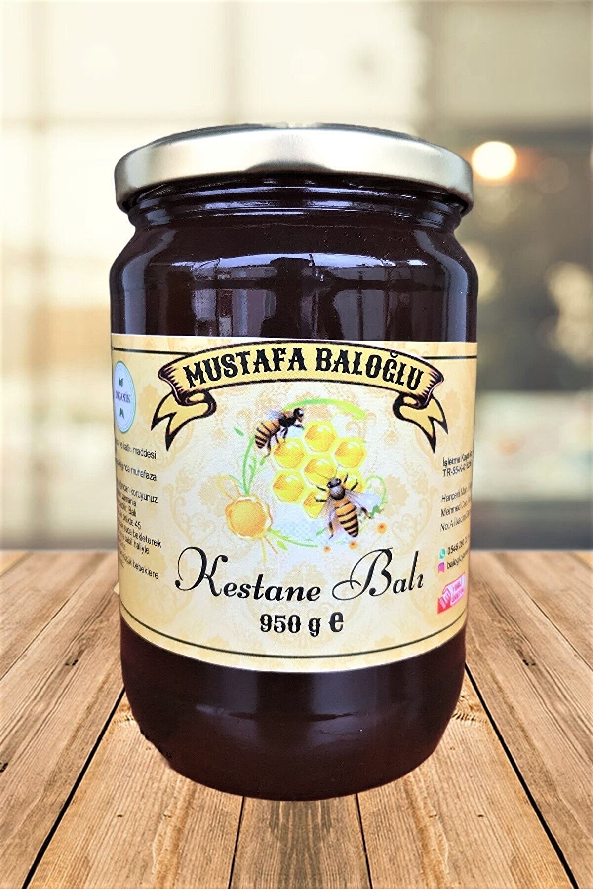 Mustafa Baloğlu Bal &Uuml;r&uuml;nleri̇ Karadeni̇z Kestane Balı (Organi̇k) 950 Gr