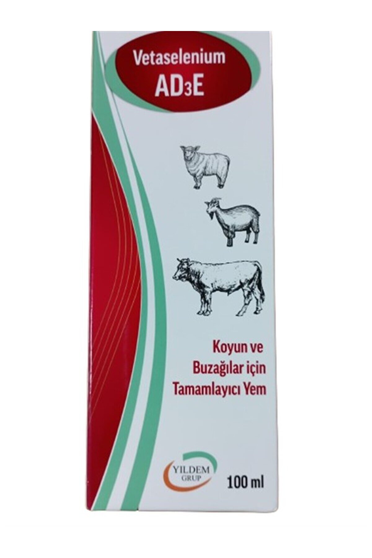 Yıldem Grup B&uuml;y&uuml;kbaş Hayvanlar İ&ccedil;i̇n Ad3E Vi̇tami̇ni̇ 100  Ml " Besi̇ Hayvanlarının Performansını Artırması İ&ccedil;i̇n)