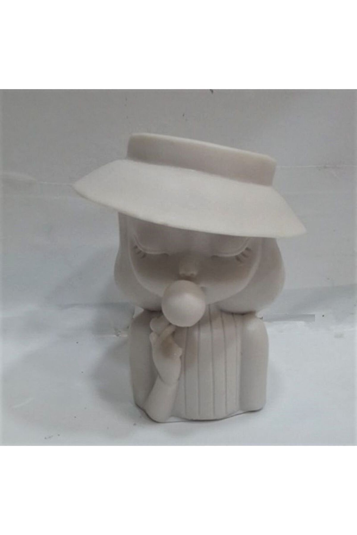 Kalıpcınızburada Sakızlı  Kız Saksı Si̇li̇kon Kalıp - K5033