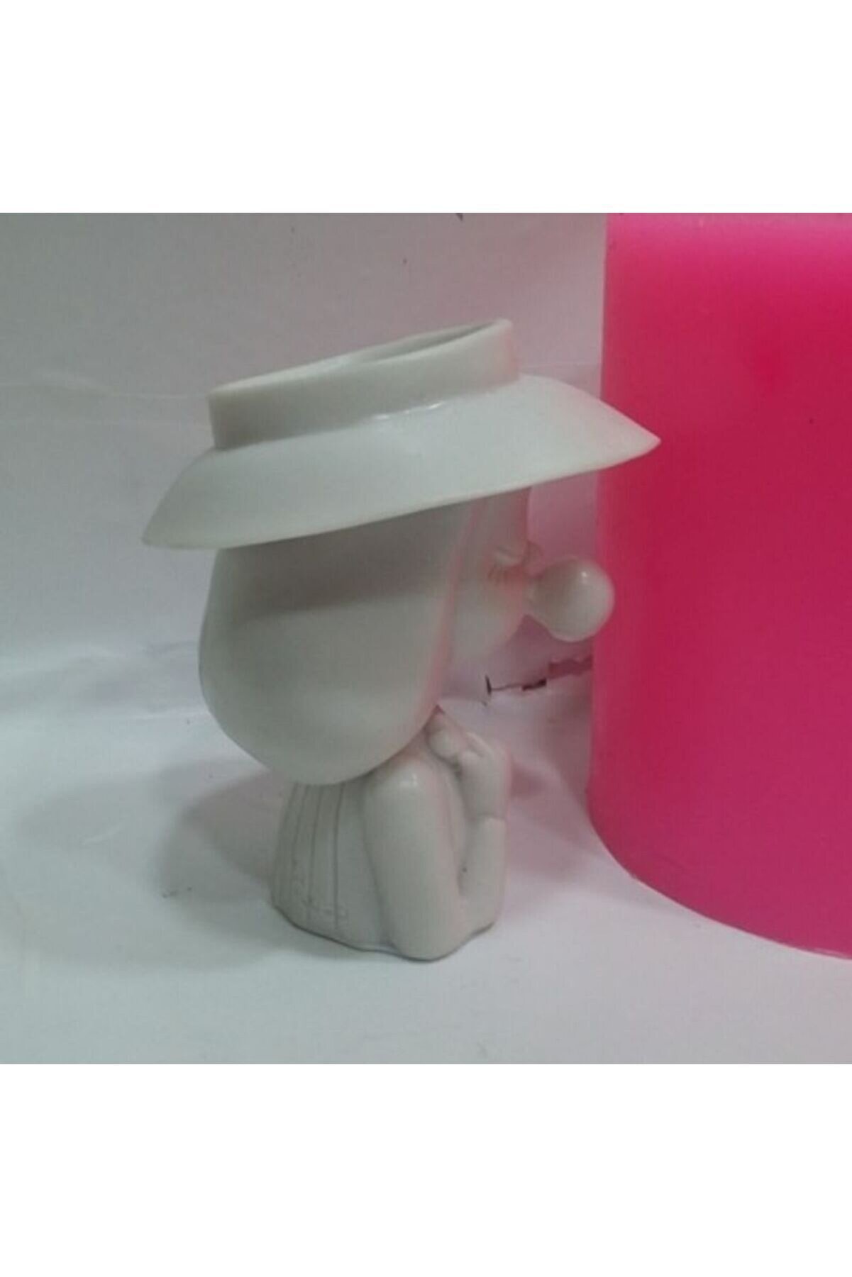 Kalıpcınızburada Sakızlı  Kız Saksı Si̇li̇kon Kalıp - K5033