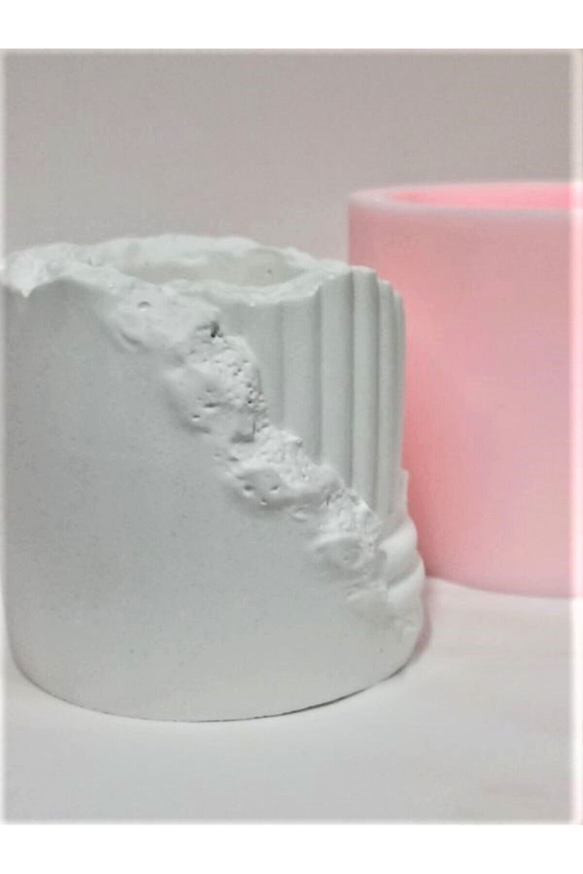 Kalıpcınızburada Sütun Saksı Si̇li̇kon Kalıp - K6302