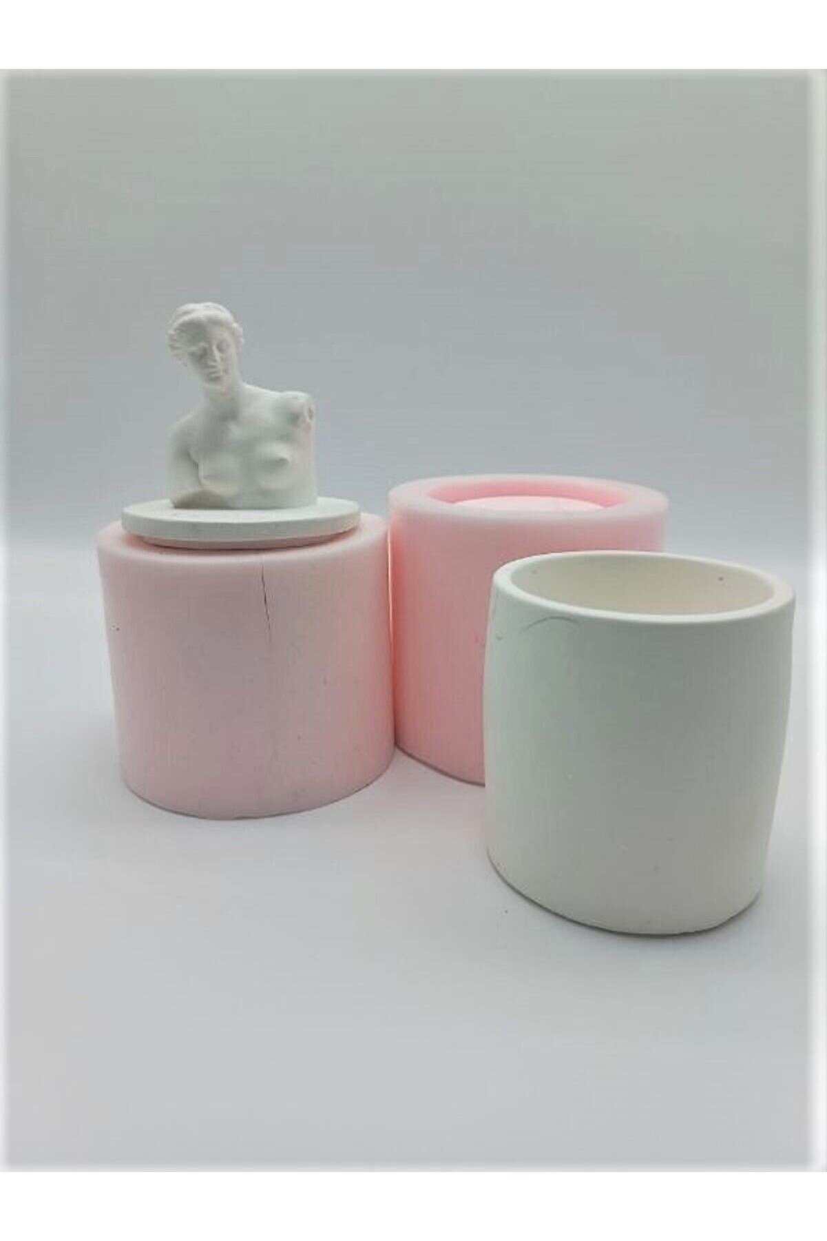 Kalıpcınızburada Venüs Mum  Kutusu Si̇li̇kon Kalıp - K6306