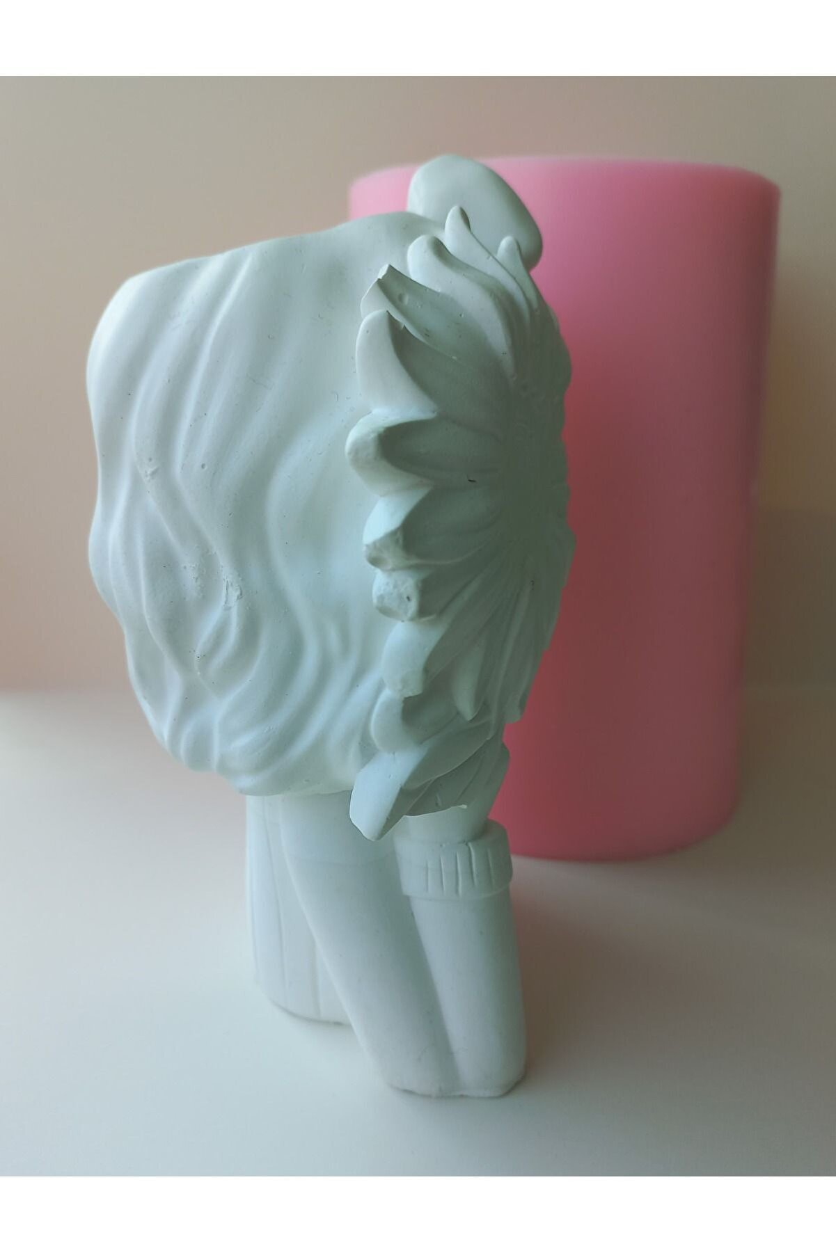 Kalıpcınızburada Papatya Kız Saksı Si̇li̇kon Kalıp K6060