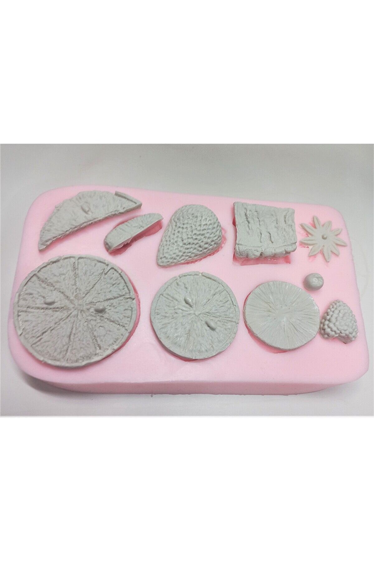 Kalıpcınızburada Meyve Modelleri̇ Si̇li̇kon  Kalıp K6130