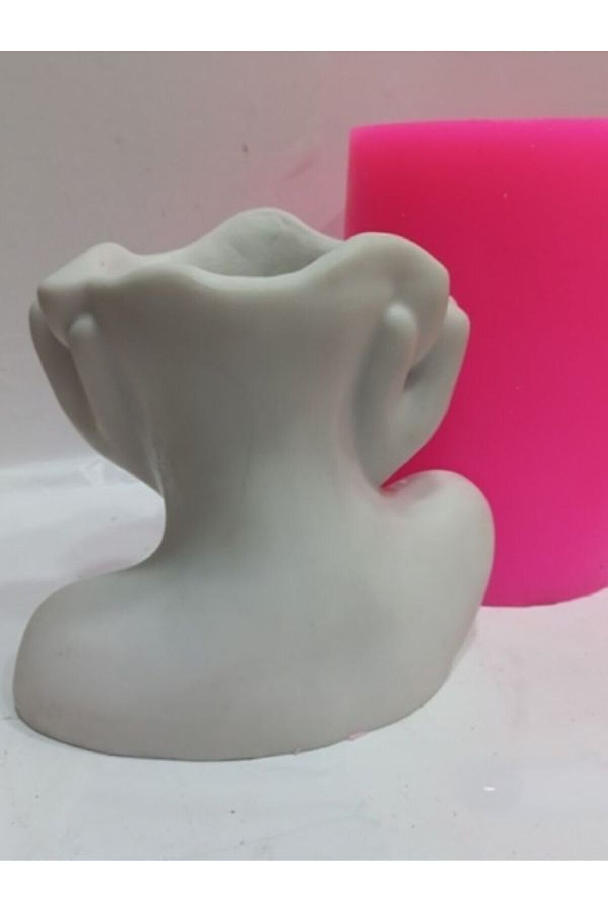 Kalıpcınızburada Düşünen Kadın Saksı Si̇li̇kon Kalıp