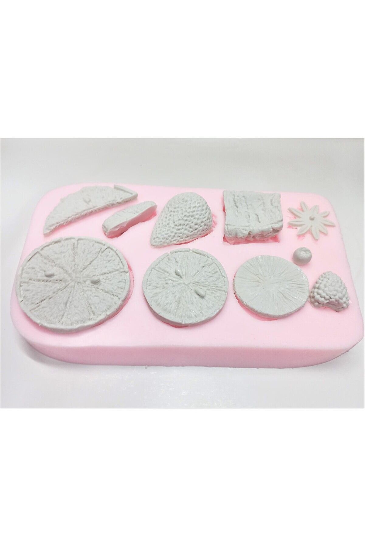 Kalıpcınızburada Meyve Modelleri̇ Si̇li̇kon  Kalıp K6130