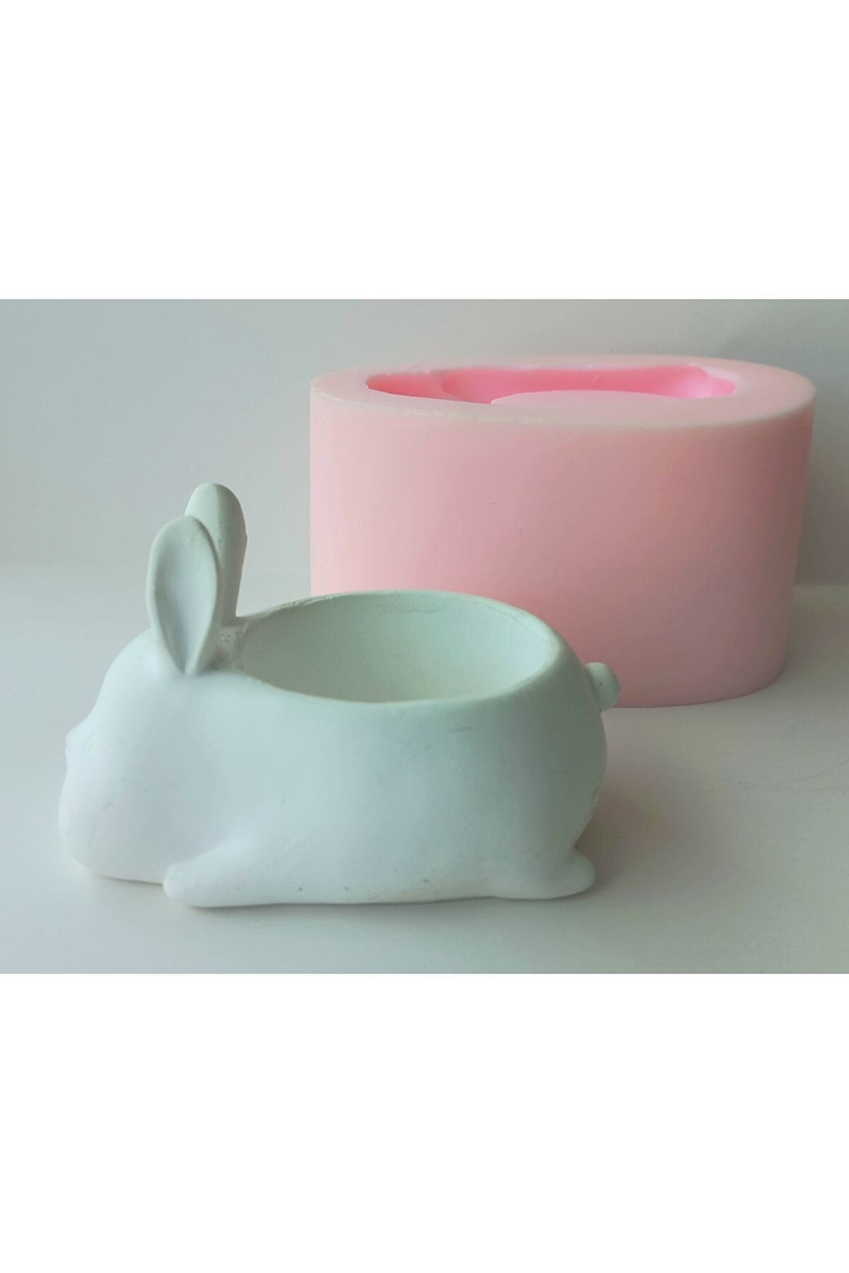 Kalıpcınızburada Tavşan Saksı Si̇li̇kon Kalıp