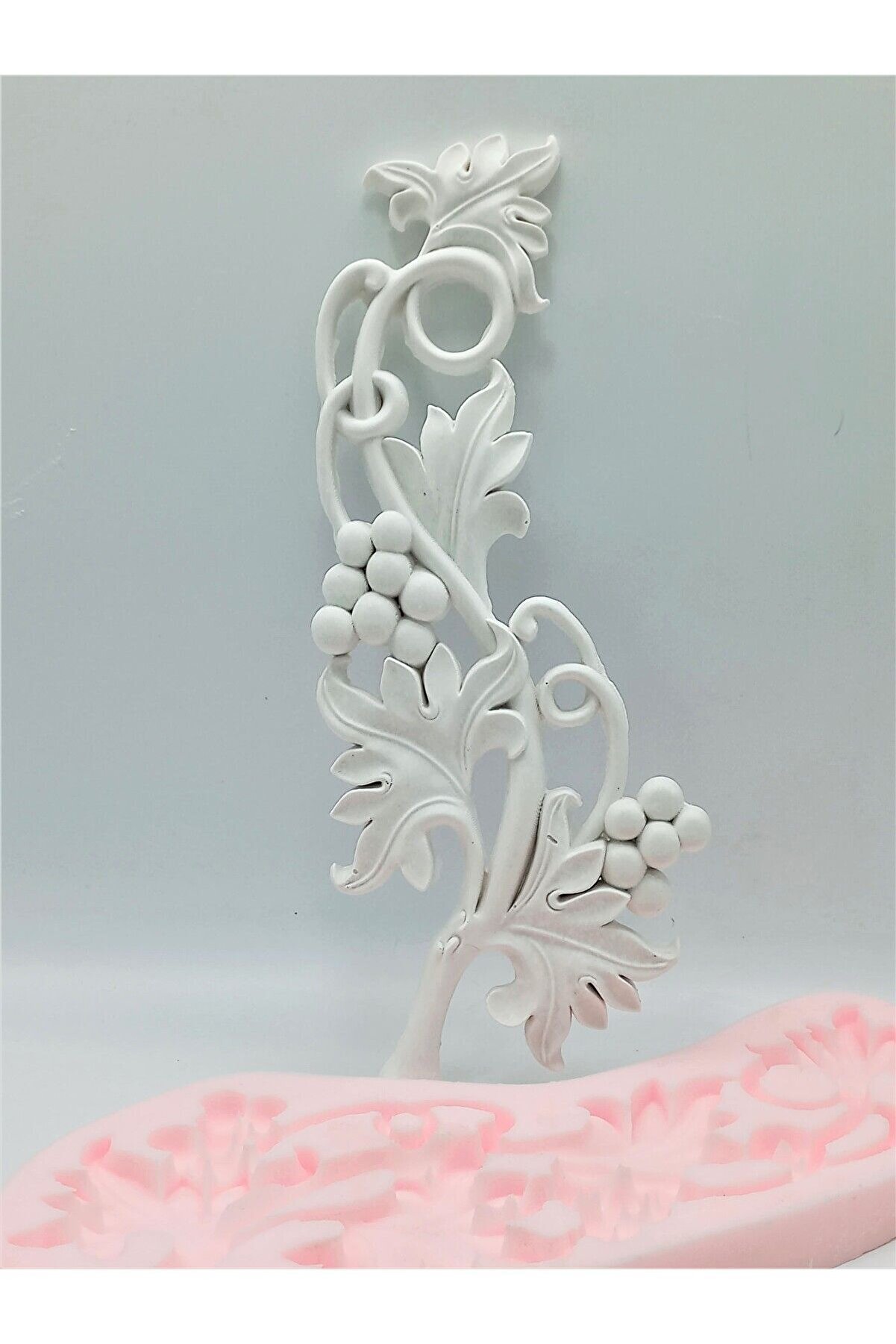 Kalıpcınızburada Üzüm Dalı Si̇li̇kon Kalıp K6385 Dekorati̇f Süsleme