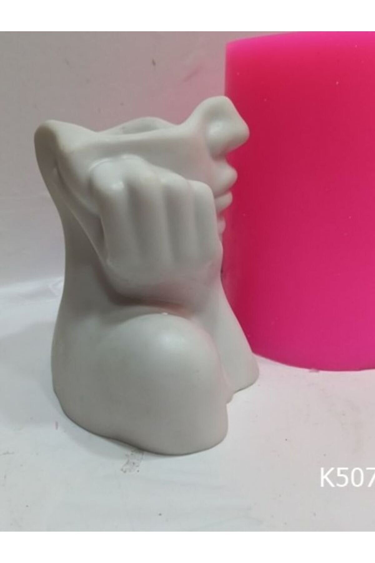 Kalıpcınızburada Düşünen Kadın Saksı Si̇li̇kon Kalıp