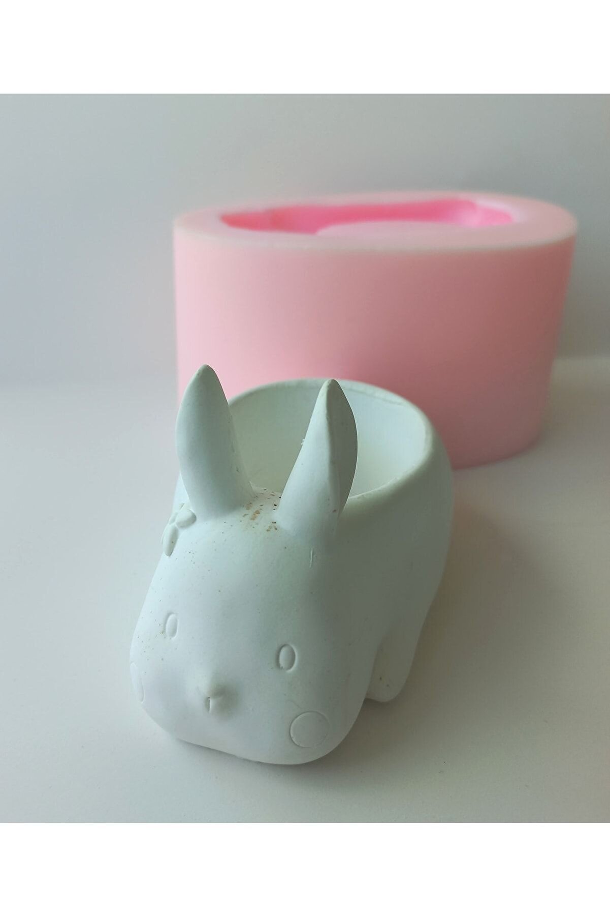 Kalıpcınızburada Tavşan Saksı Si̇li̇kon Kalıp