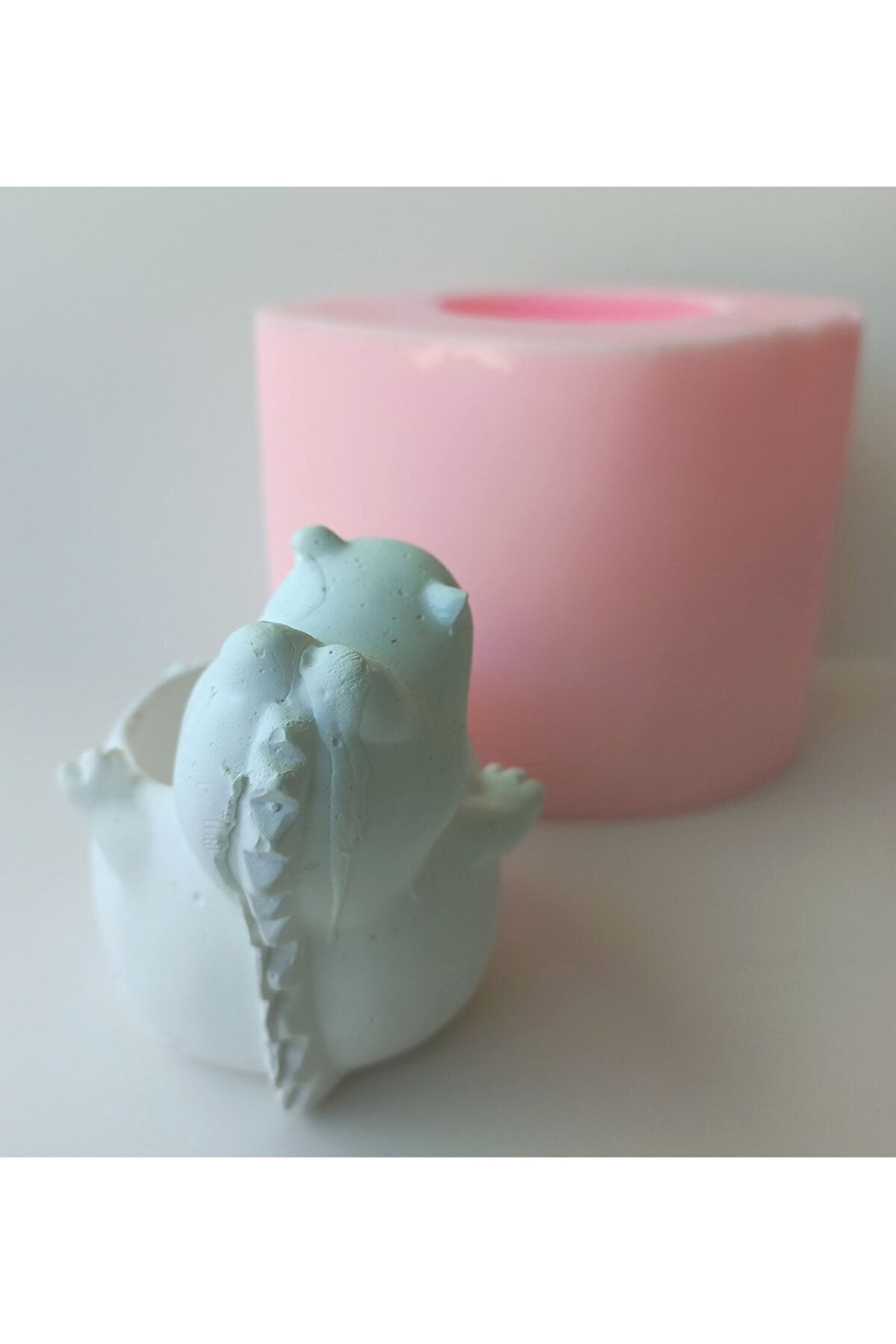 Kalıpcınızburada Di̇nazor Saksı Si̇li̇kon Kalııp