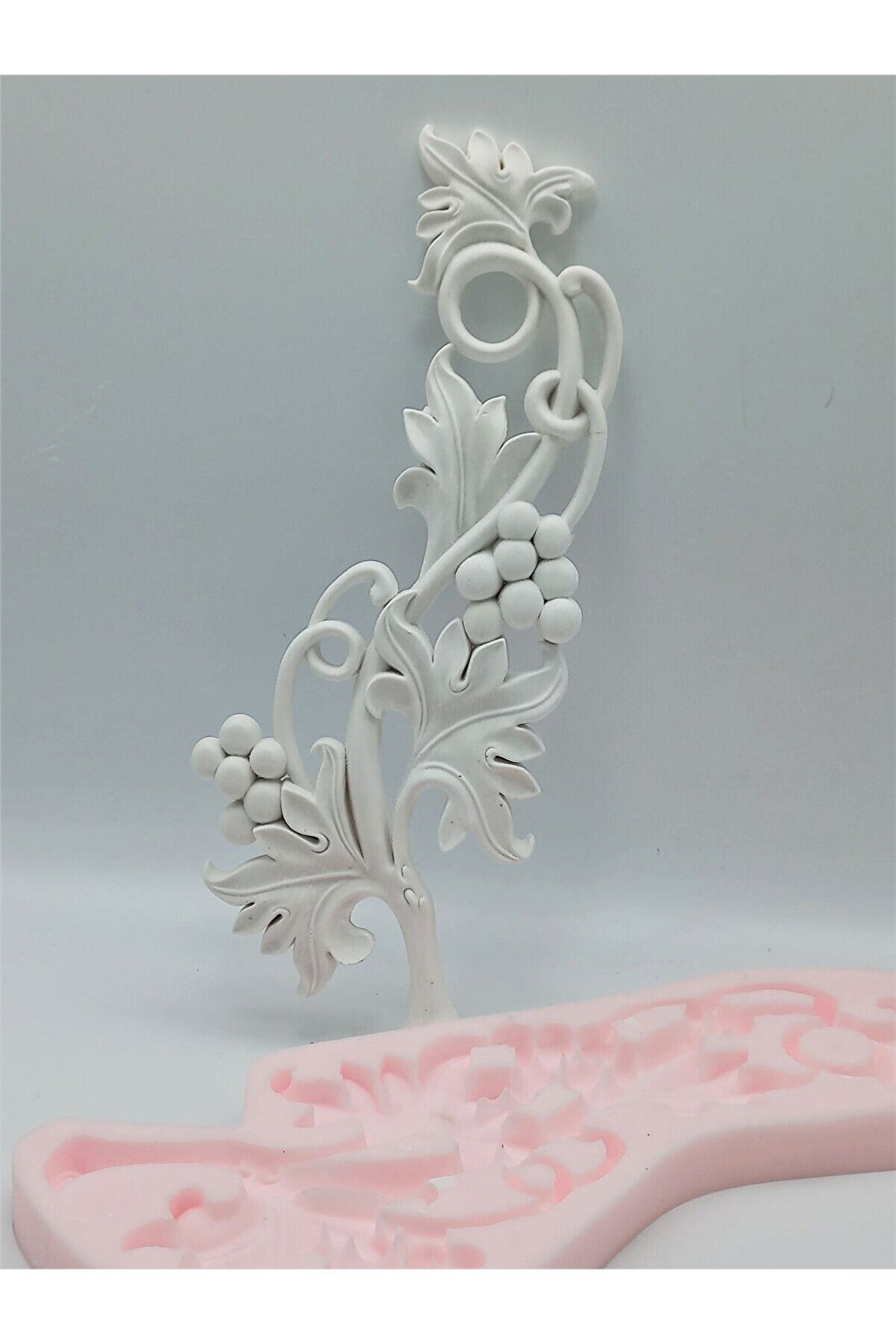 Kalıpcınızburada Üzüm Dalı Si̇li̇kon Kalıp K6386 Dekorati̇f Süsleme