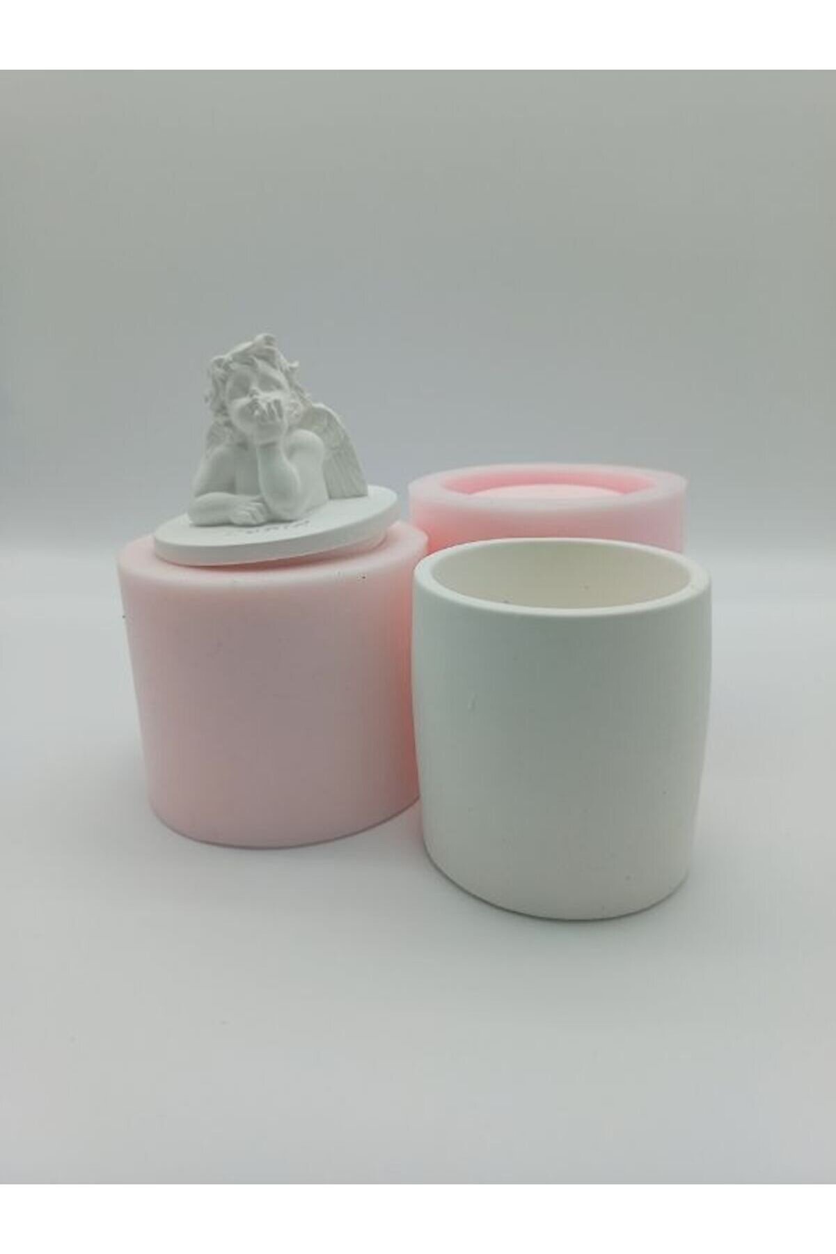 Kalıpcınızburada Melek Mum Kutusu Si̇li̇kon Kalıp - K6309