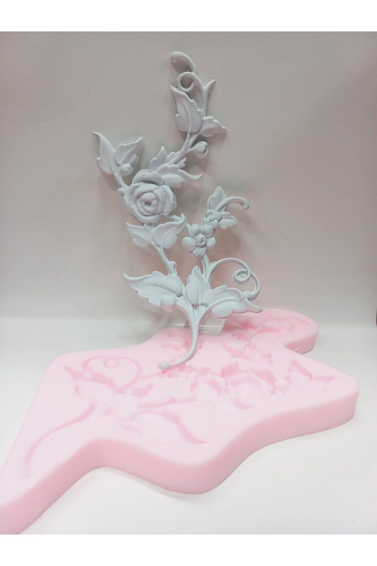 Kalıpcınızburada Güllü Dekorati̇f Süsleme Kalıbı  K6112