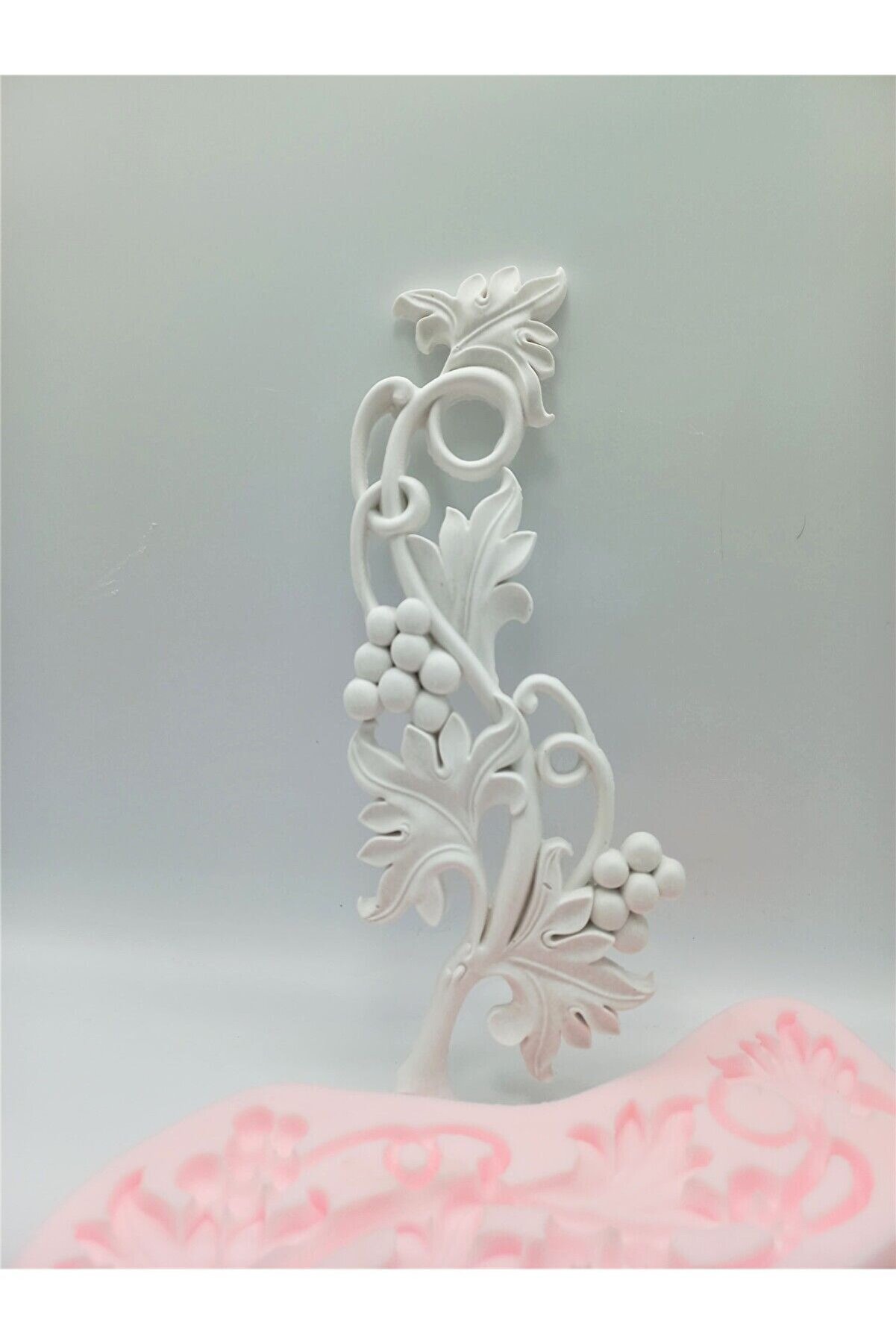 Kalıpcınızburada Üzüm Dalı Si̇li̇kon Kalıp K6385 Dekorati̇f Süsleme