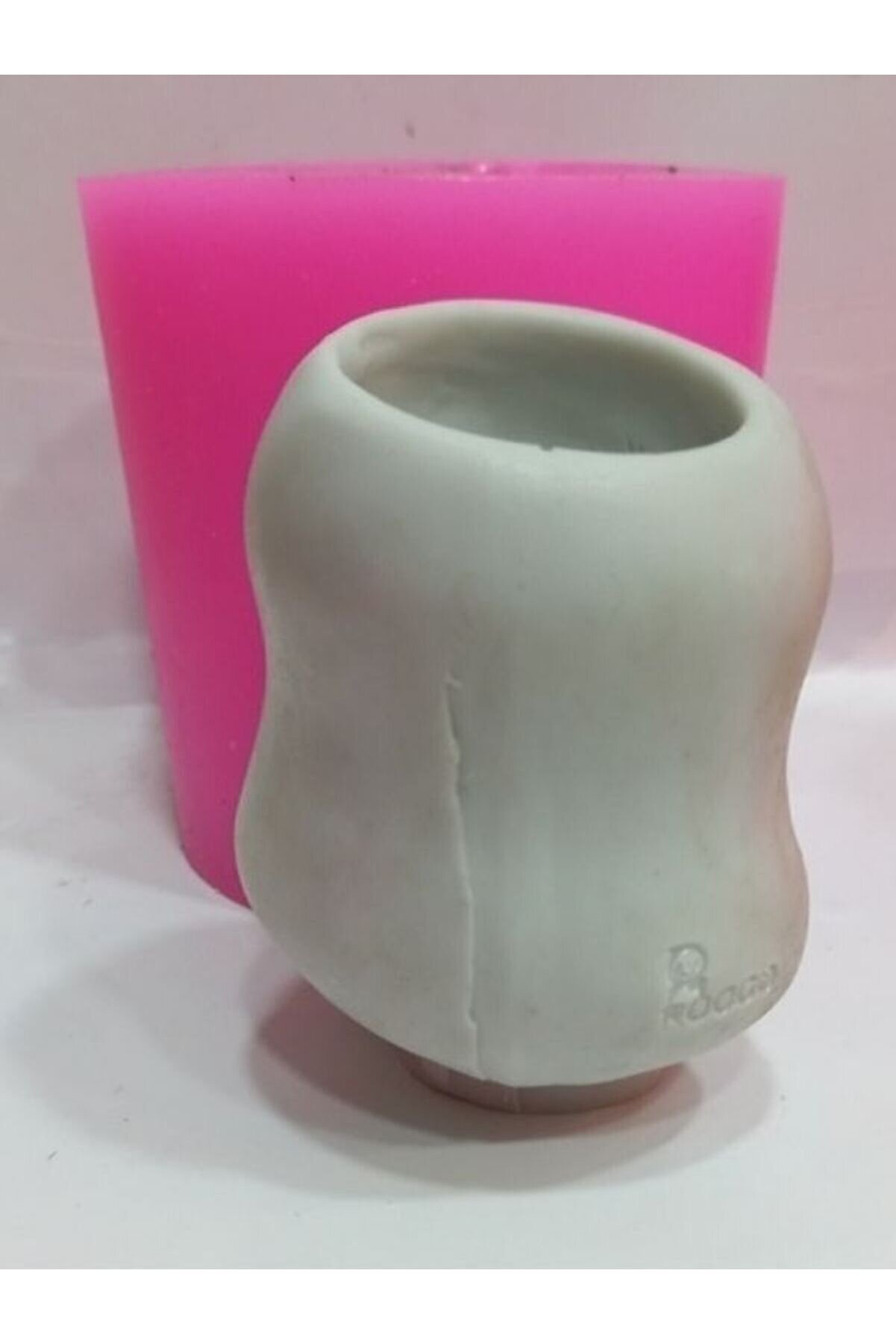 Kalıpcınızburada Tavşanlı Kız Saksı Si̇li̇kon Kalıp