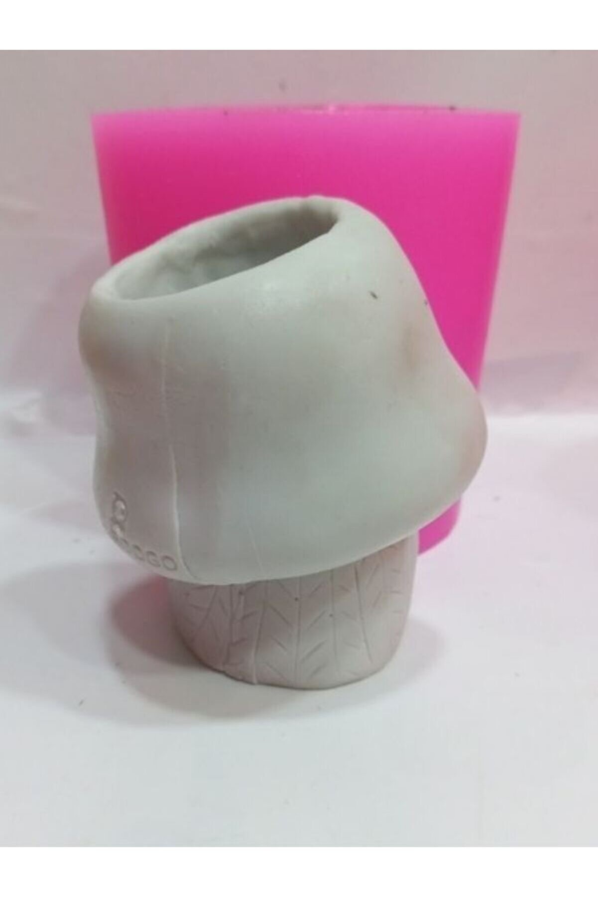 Kalıpcınızburada Yapraklı Kız Saksı Si̇li̇kon Kalıp