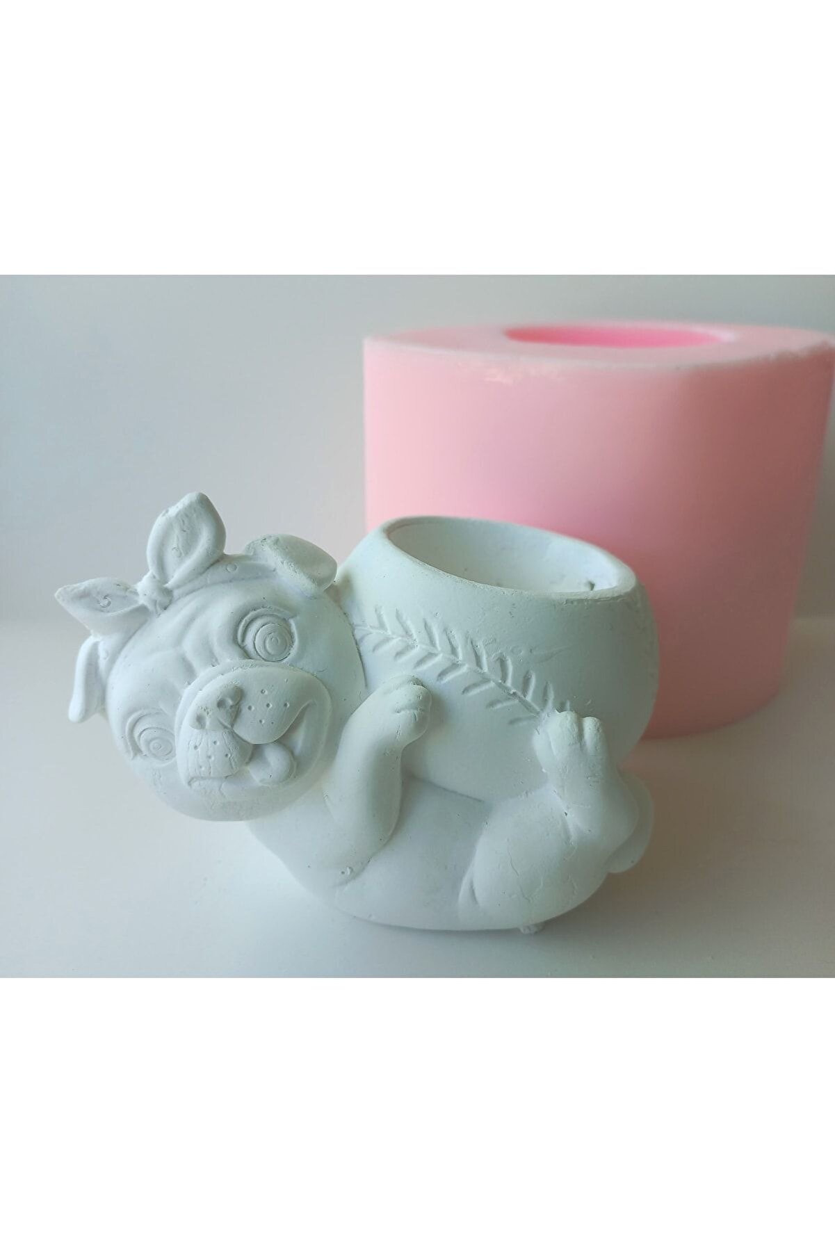 Kalıpcınızburada Köpek Saksı Si̇li̇kon Kalıp