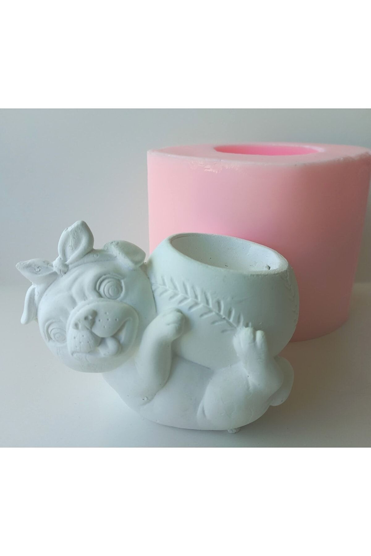 Kalıpcınızburada Köpek Saksı Si̇li̇kon Kalıp