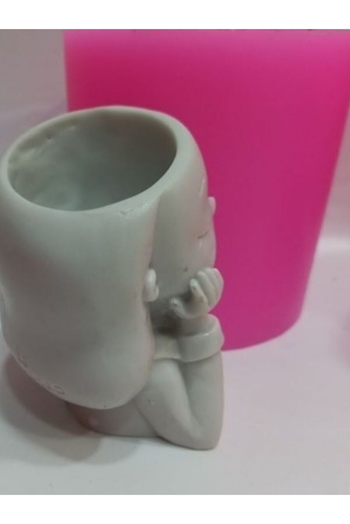 Kalıpcınızburada Kız Saksı Si̇li̇kon Kalıp