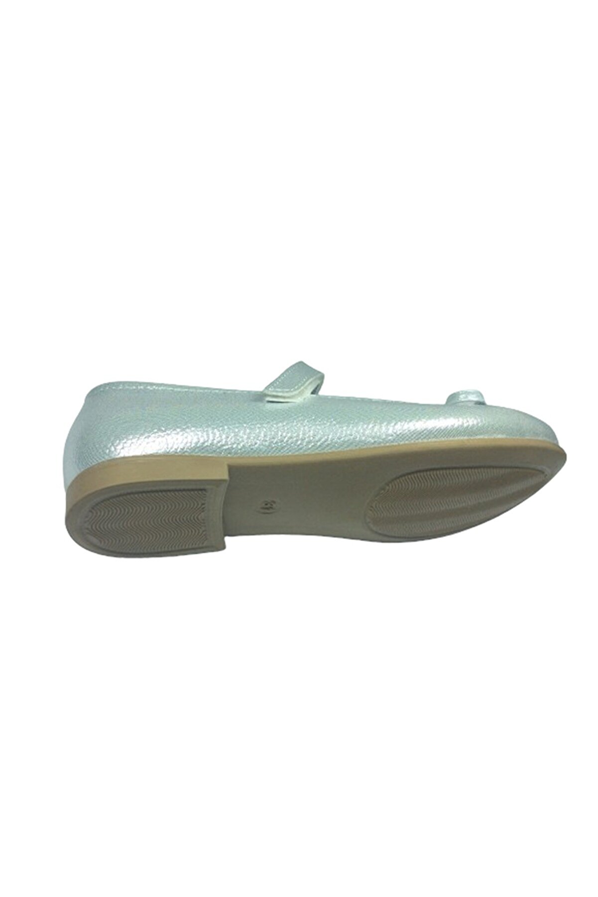 1010 Emt Fi̇let Gümüş Vk Rugan Bıyık Fi̇yonk Kız Çocuk Babet Abi̇ye Ayakkabı