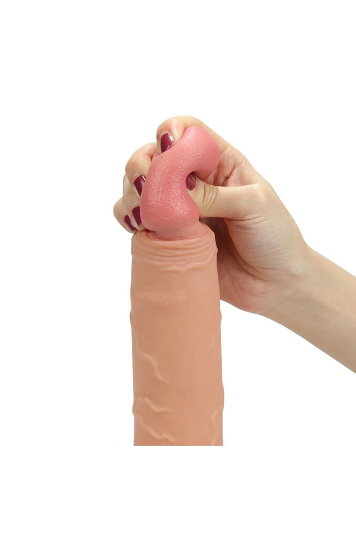 Meyrabest Rodeo 22 Cm Ger&ccedil;ek&ccedil;i̇ Ten Dokusunda Yumuşak İ&ccedil;i̇ Boş Kemerli̇ Peni̇s