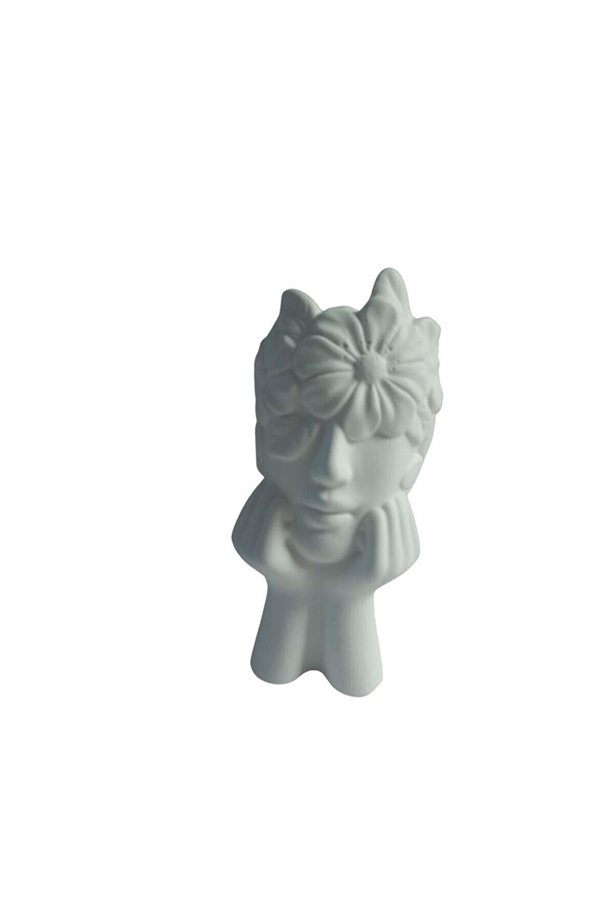 Kalıpcınızburada Çi̇çekli̇ Kadın Saksı Si̇li̇kon Kalıp