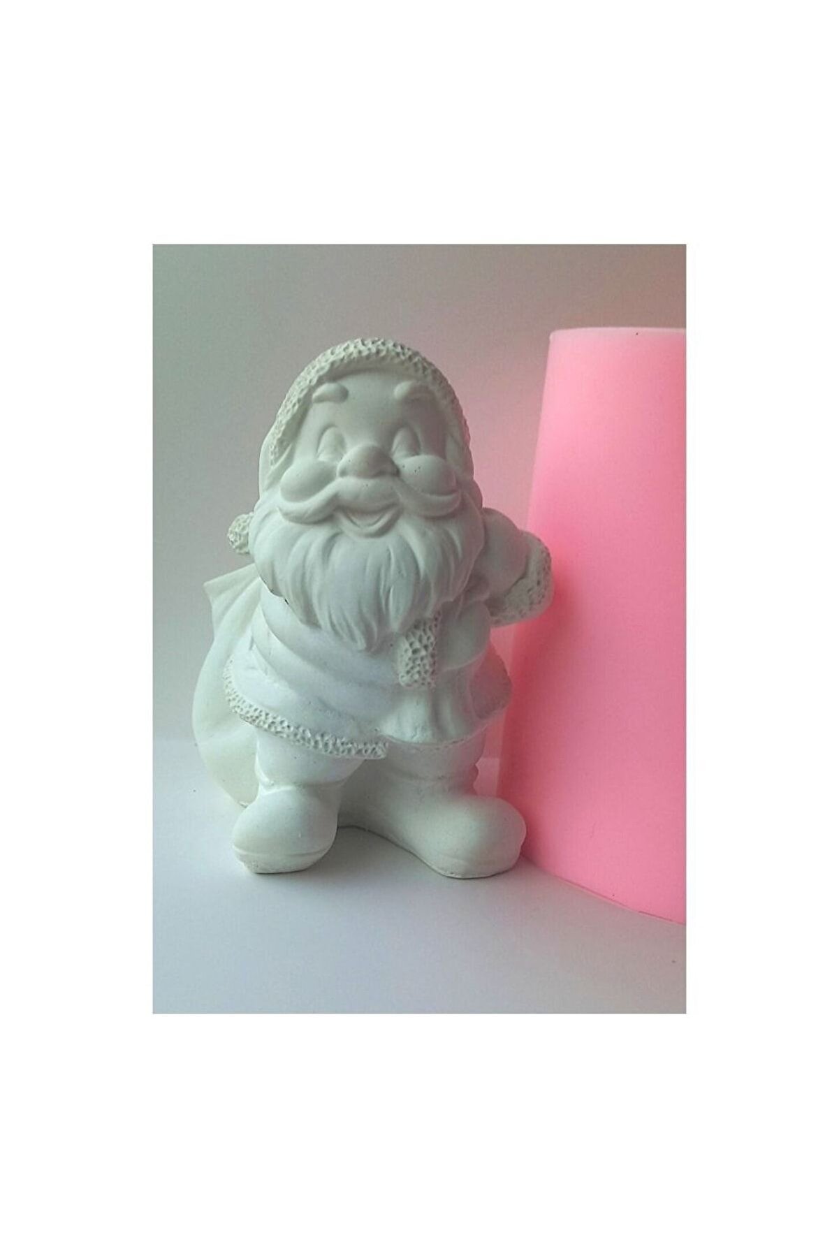 Kalıpcınızburada Sepetli̇ Noel Baba Saksı Si̇li̇kon Kalıp