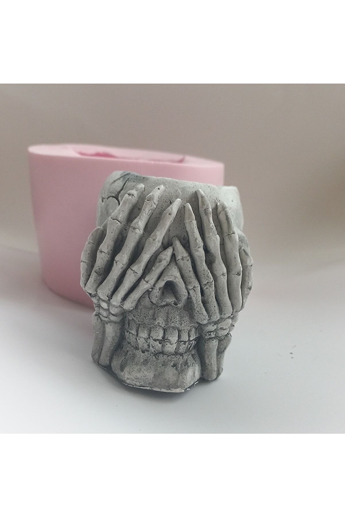 Kalıpcınızburada Iskelet Saksı Si̇li̇kon Kalıp