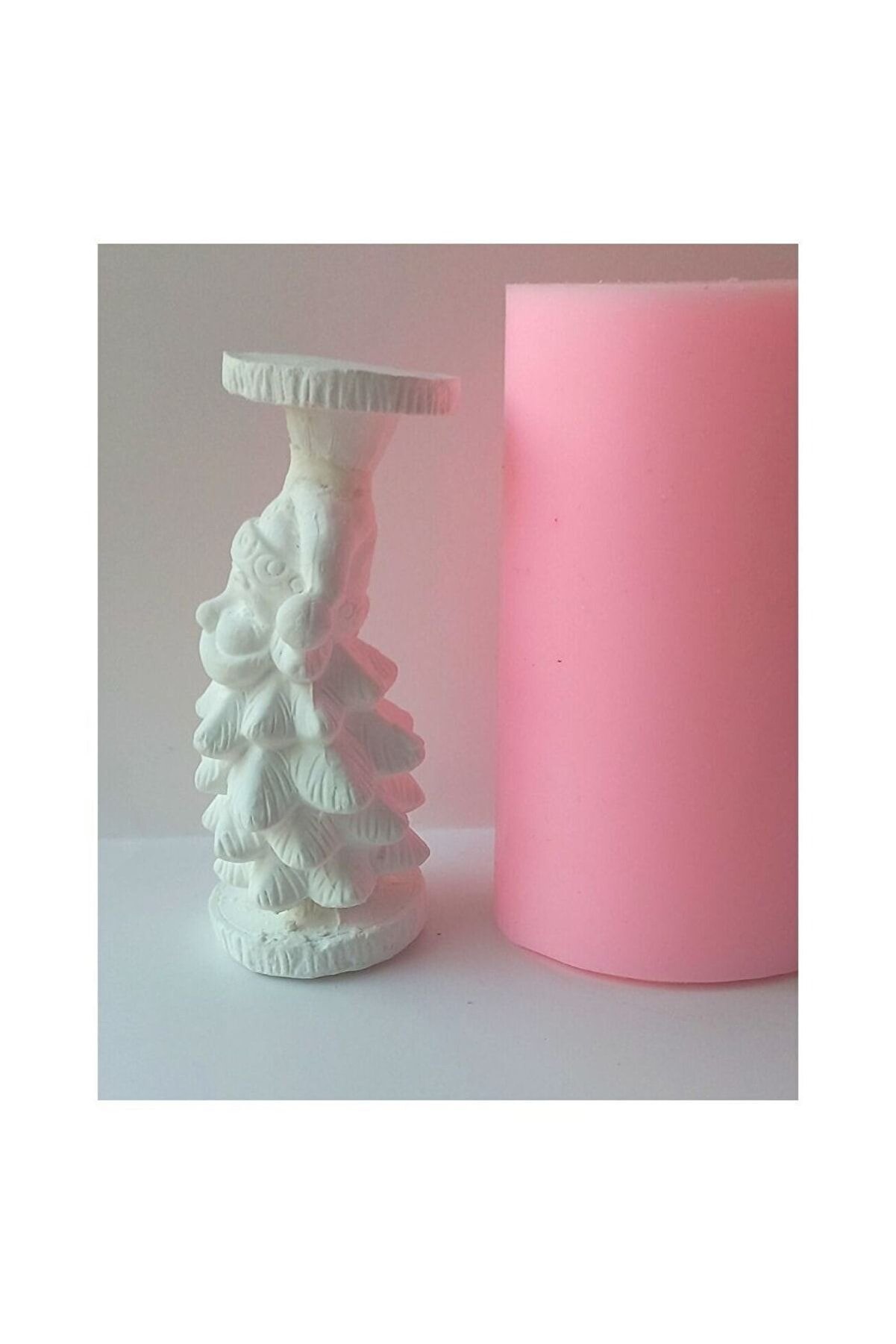 Kalıpcınızburada Noel Baba Şamdan Si̇li̇kon Kalıp