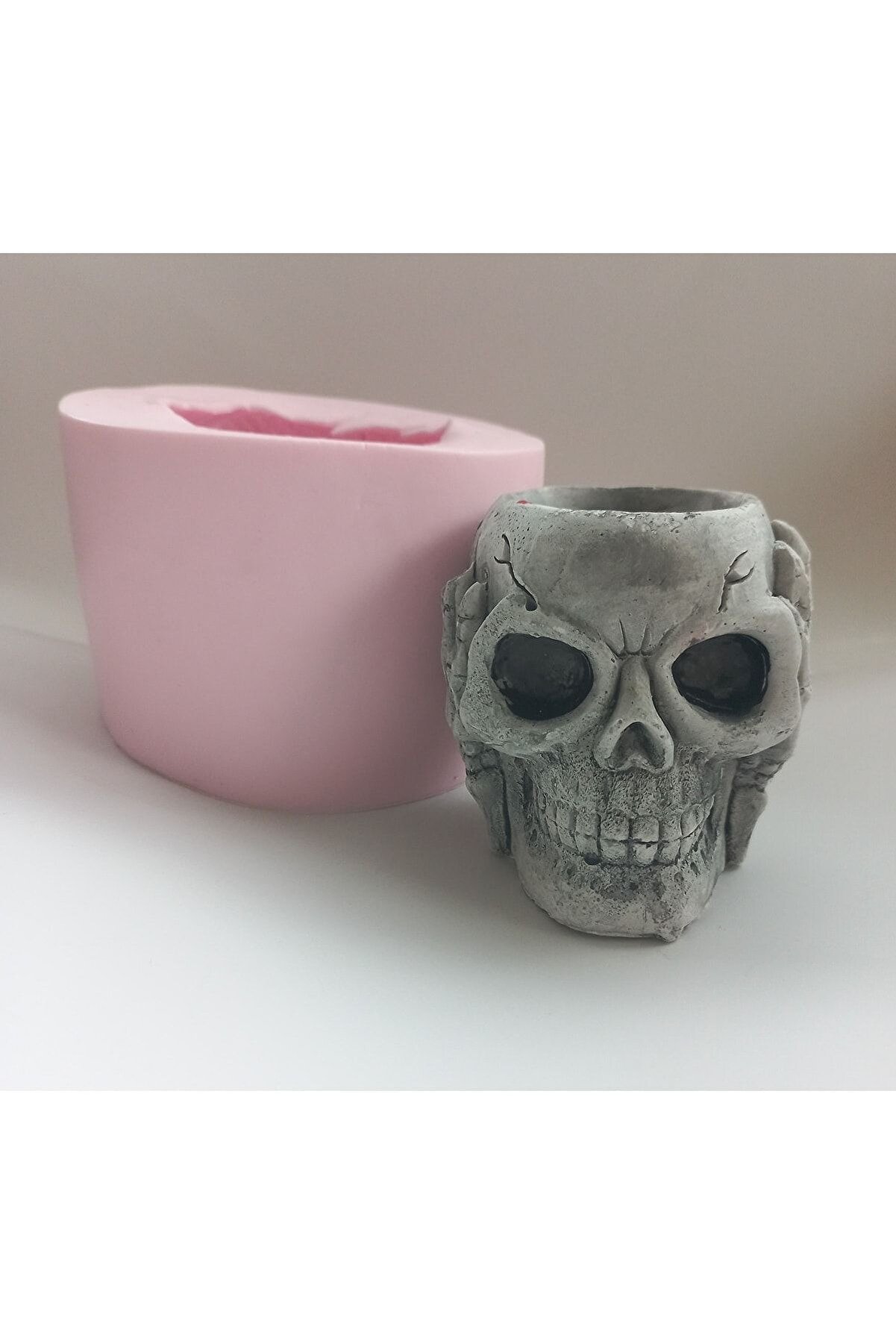 Kalıpcınızburada Iskelet Saksı Si̇i̇i̇kon Kalıp