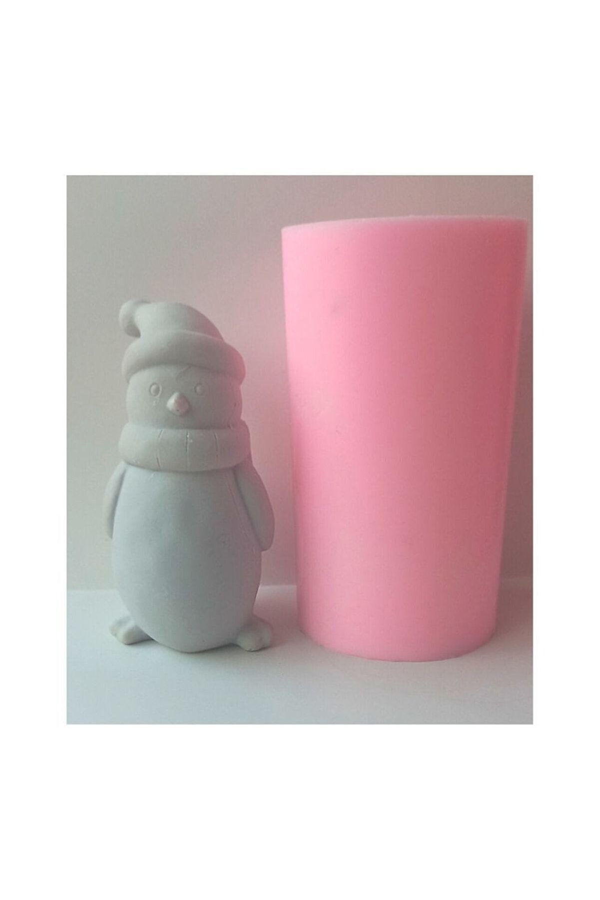 Kalıpcınızburada Şapkalı Penguen Si̇li̇kon Kalıp